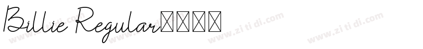 Billie Regular字体转换